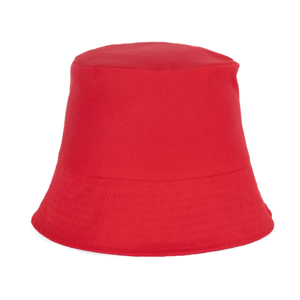 Bucket hat 160 g/m² color rojo — fotografía de referencia KP125