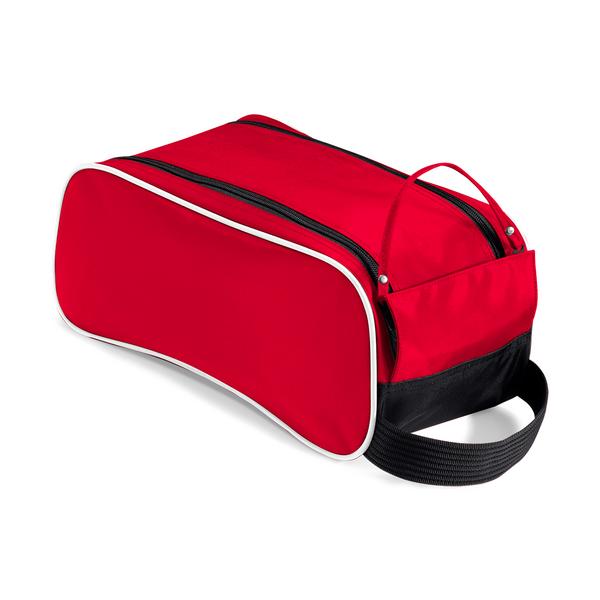 Bolsa portazapatos QD76 color rojo, negro y blanco