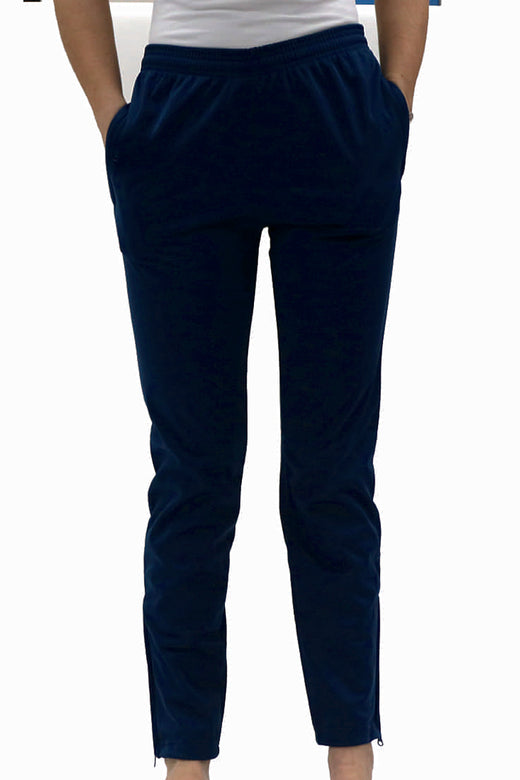 Pantalón de chándal infantil con bolsillos y bajos con cremallera