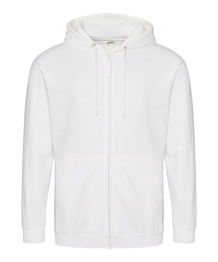 JH050 sudadera cremallera — Arctic White