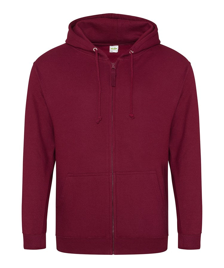 JH050 sudadera cremallera — Burgundy