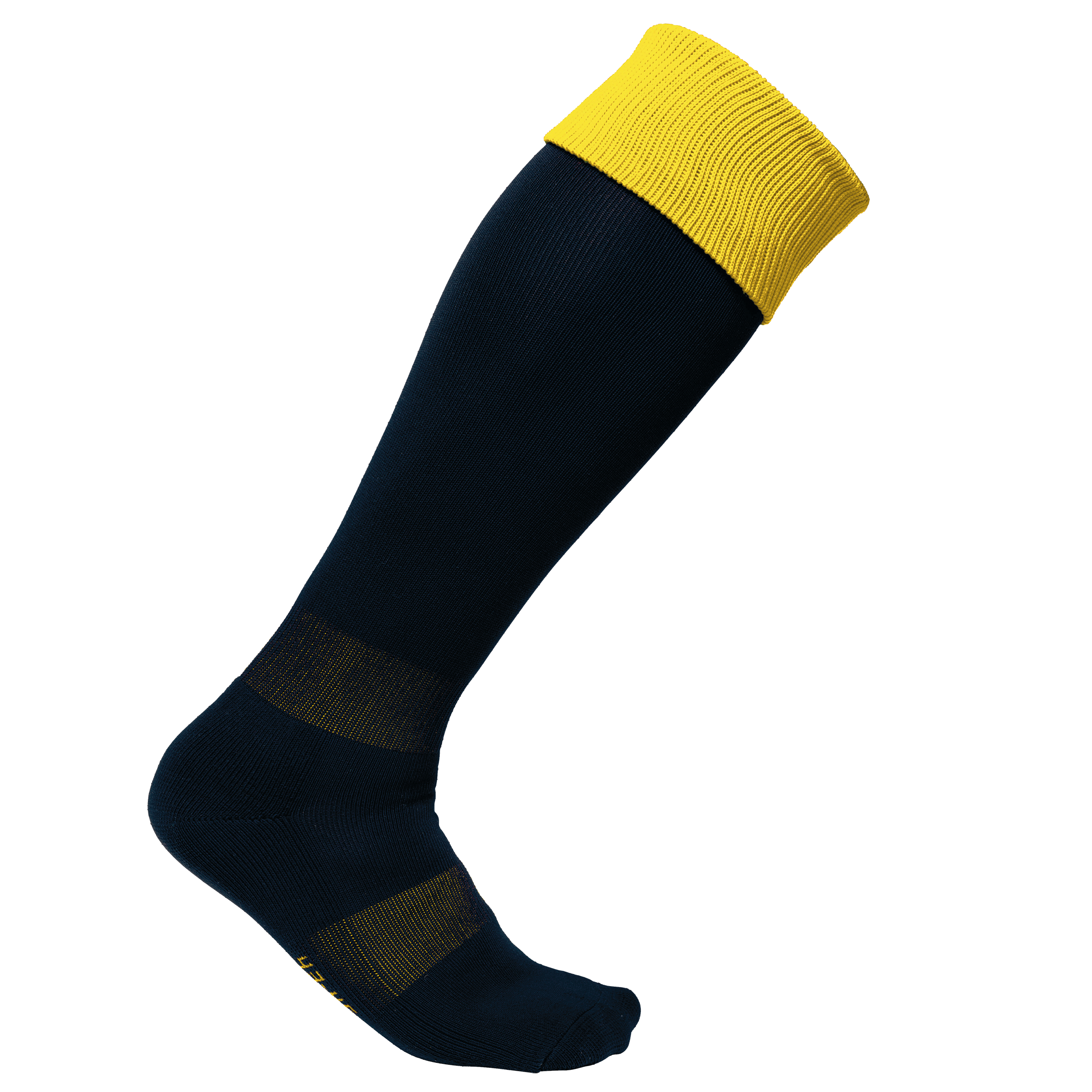 PA0300 medias bicolor — Black / Sporty Yellow