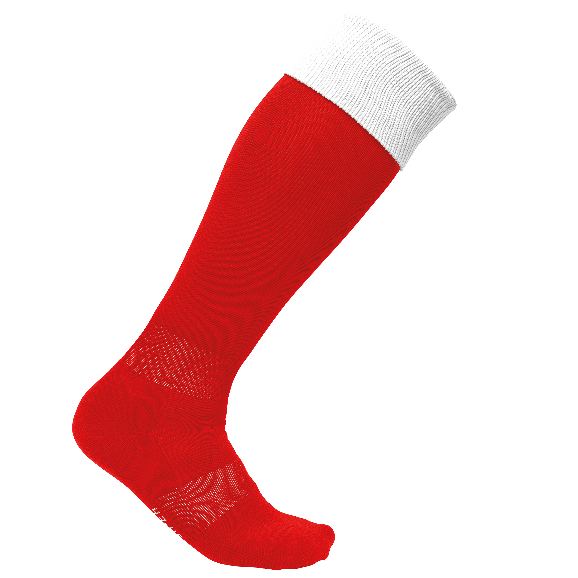 PA0300 medias bicolor — Sporty Red / White