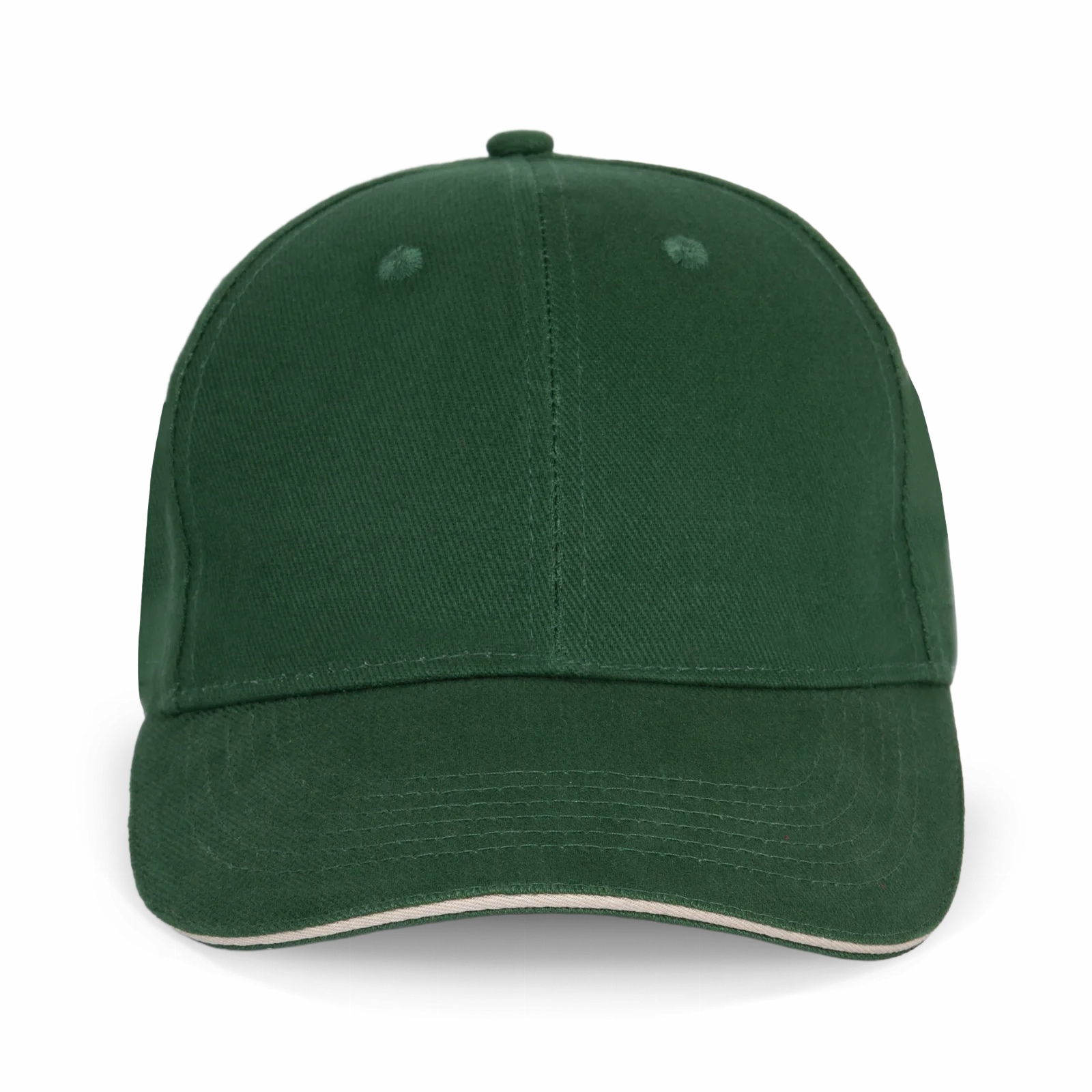 Gorra 6 Paneles Orlando KP011 Forest Green / Beige