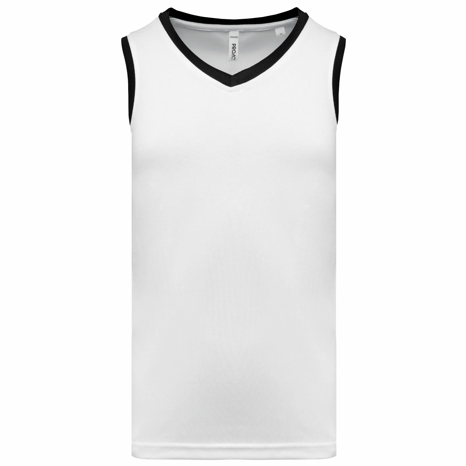 Camiseta Baloncesto Hombre PA4050 White / Black