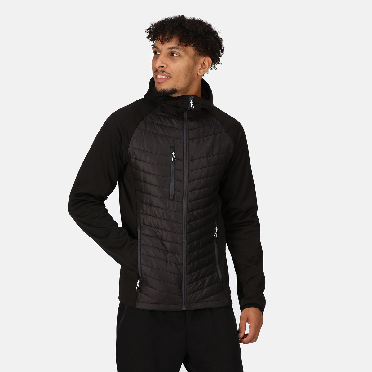 Chaqueta Híbrida con Capucha TRA549