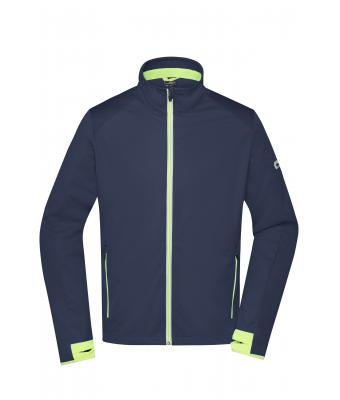 Chaqueta Deportiva Softshell JN1126 — Navy / Bright Yellow