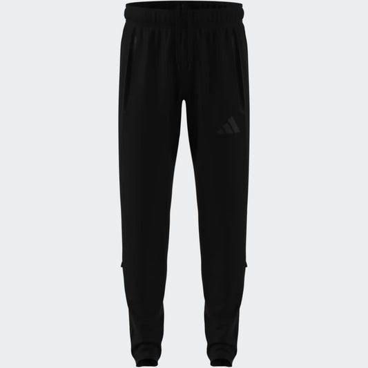 Pantalón de chándal negro con cremalleras en bajos