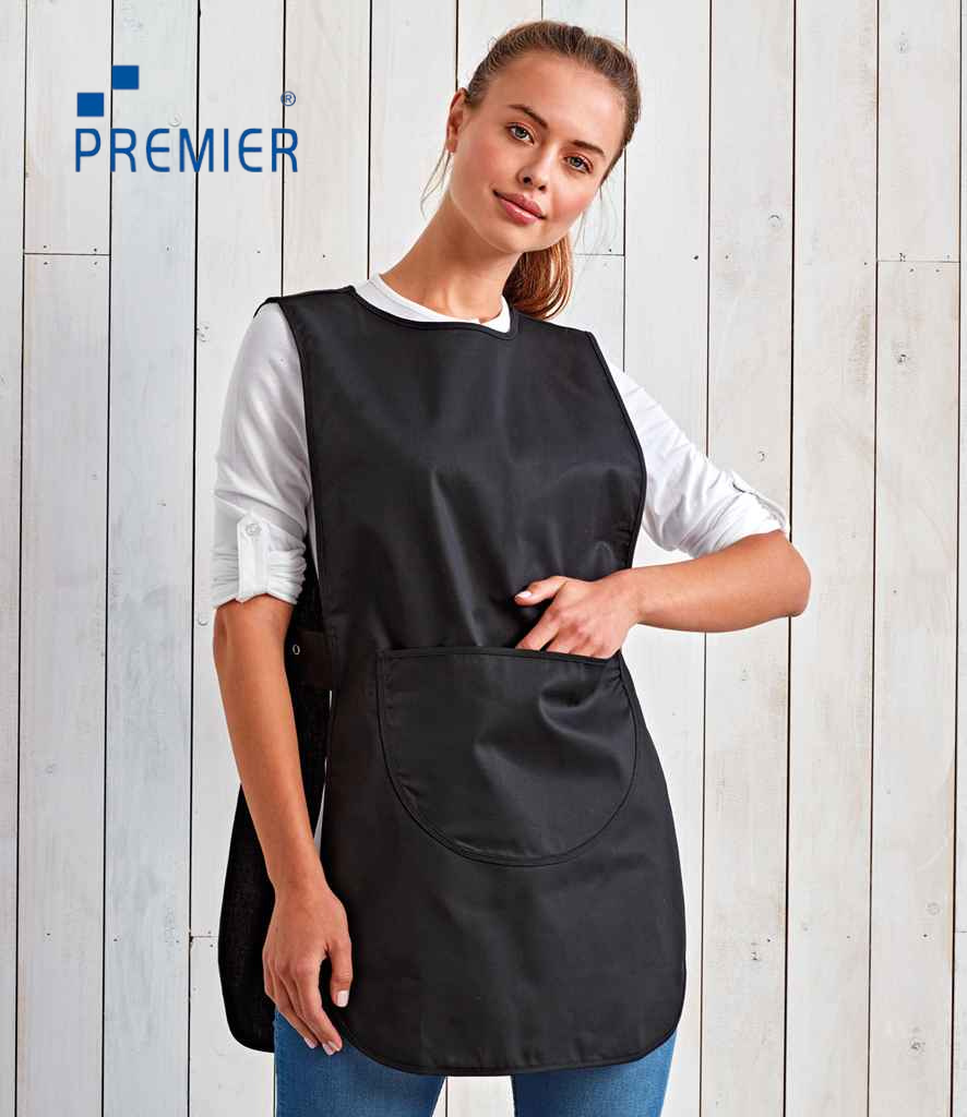 Tabard largo con bolsillo PR172 negro