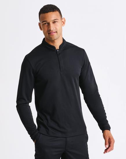 Camisa chef manga larga PR647 Coolchecker negra