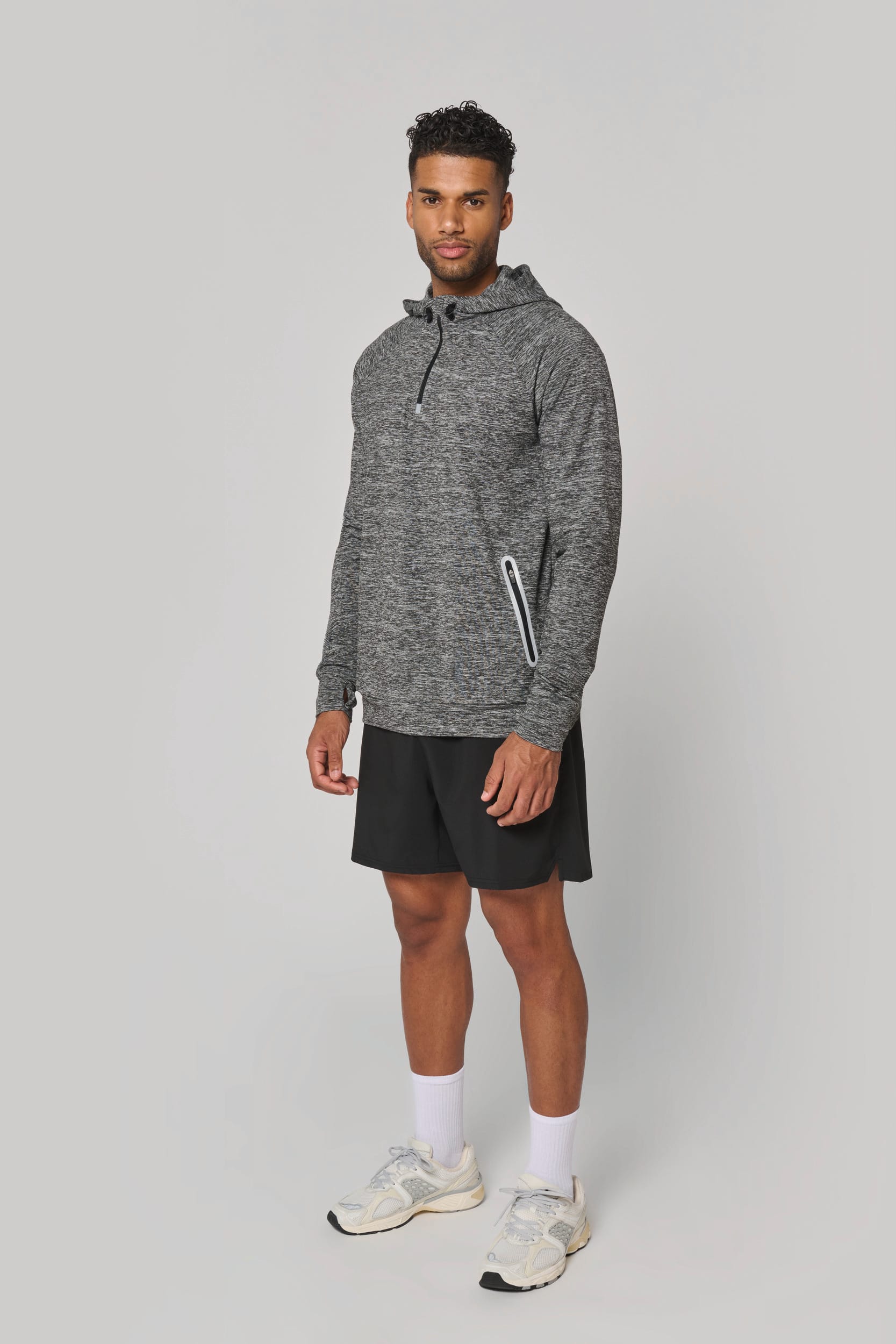 Training top con capucha PA360 gris