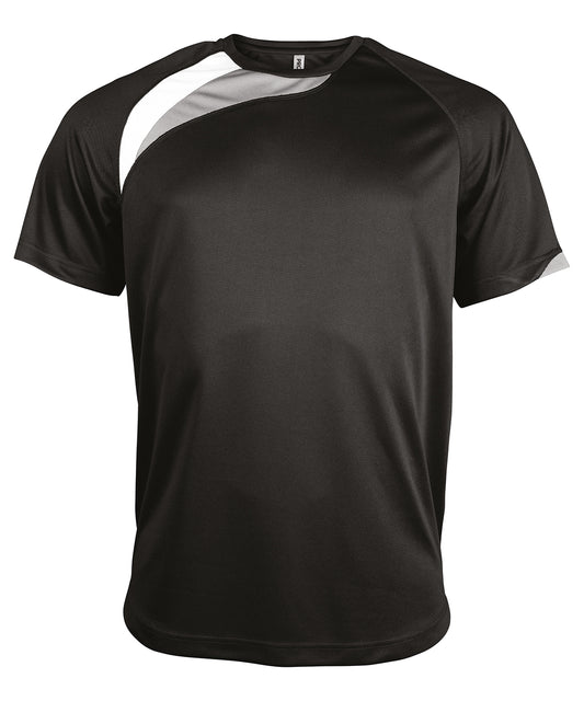 Camiseta multisport PA436 Black White Storm Grey