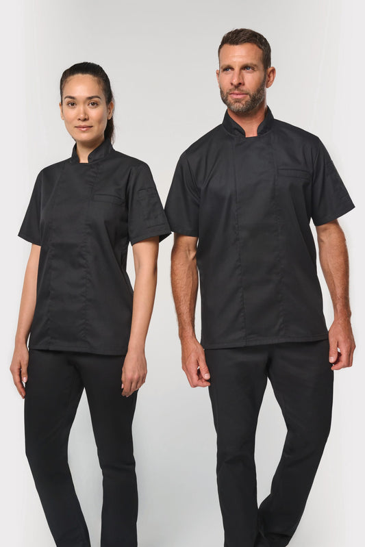 Chaqueta cocina transpirable WK501 negra