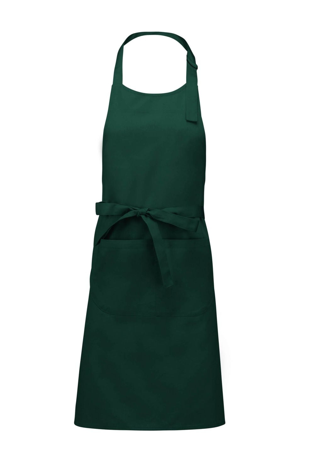 K885 Delantal de Algodón — Bottle Green