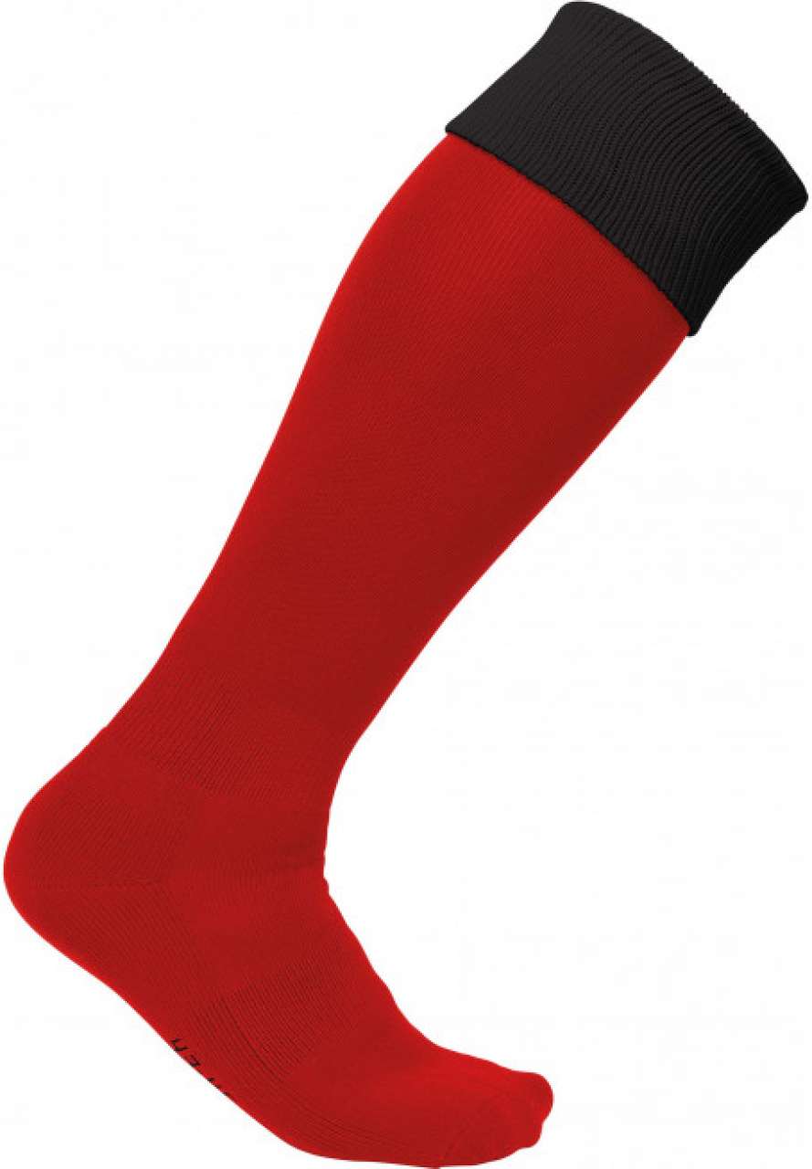 PA0300 calcetines deportivos — Sporty Red / Black