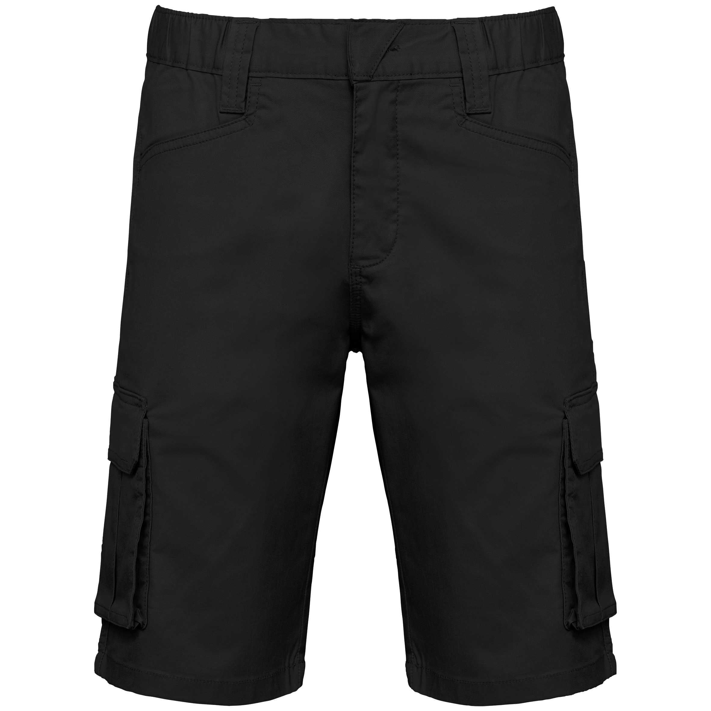 WK713 Bermuda Multibolsillos — Black