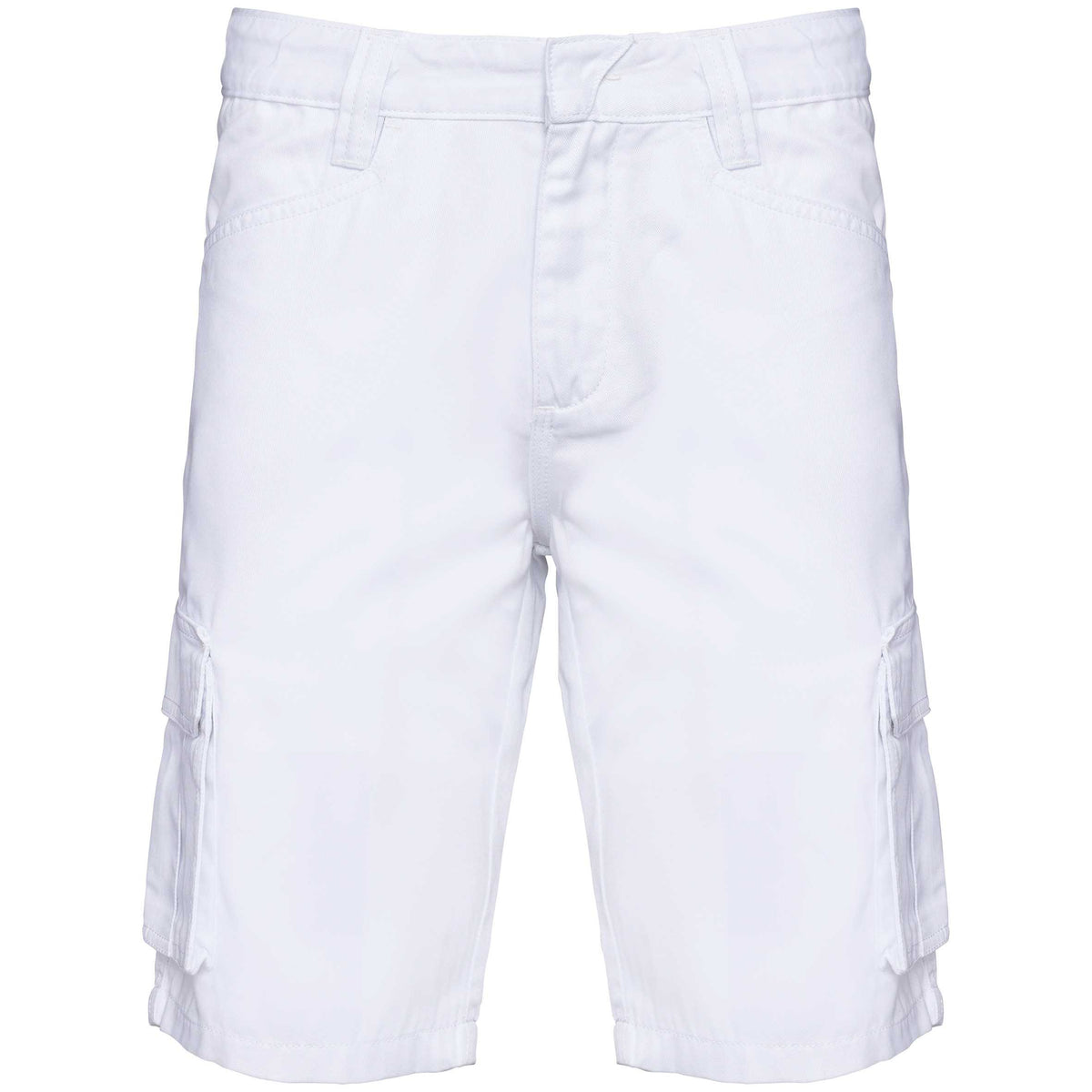 WK713 Bermuda Multibolsillos — White